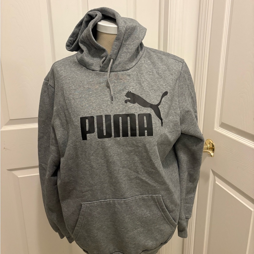 PUMA Men's Charcoal Gray Hoodie